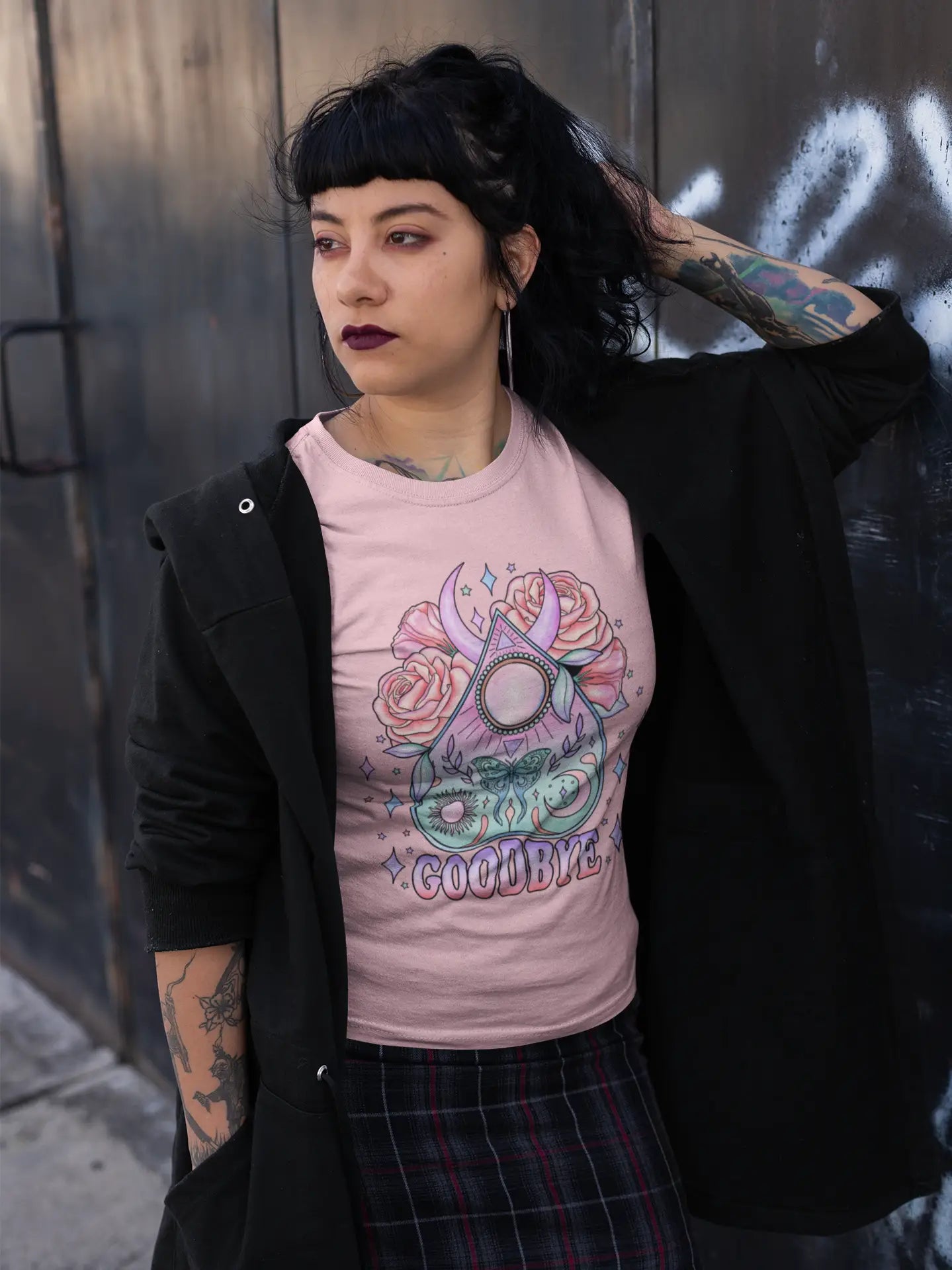 Goodbye: Light Pink, XL, Short Sleeve