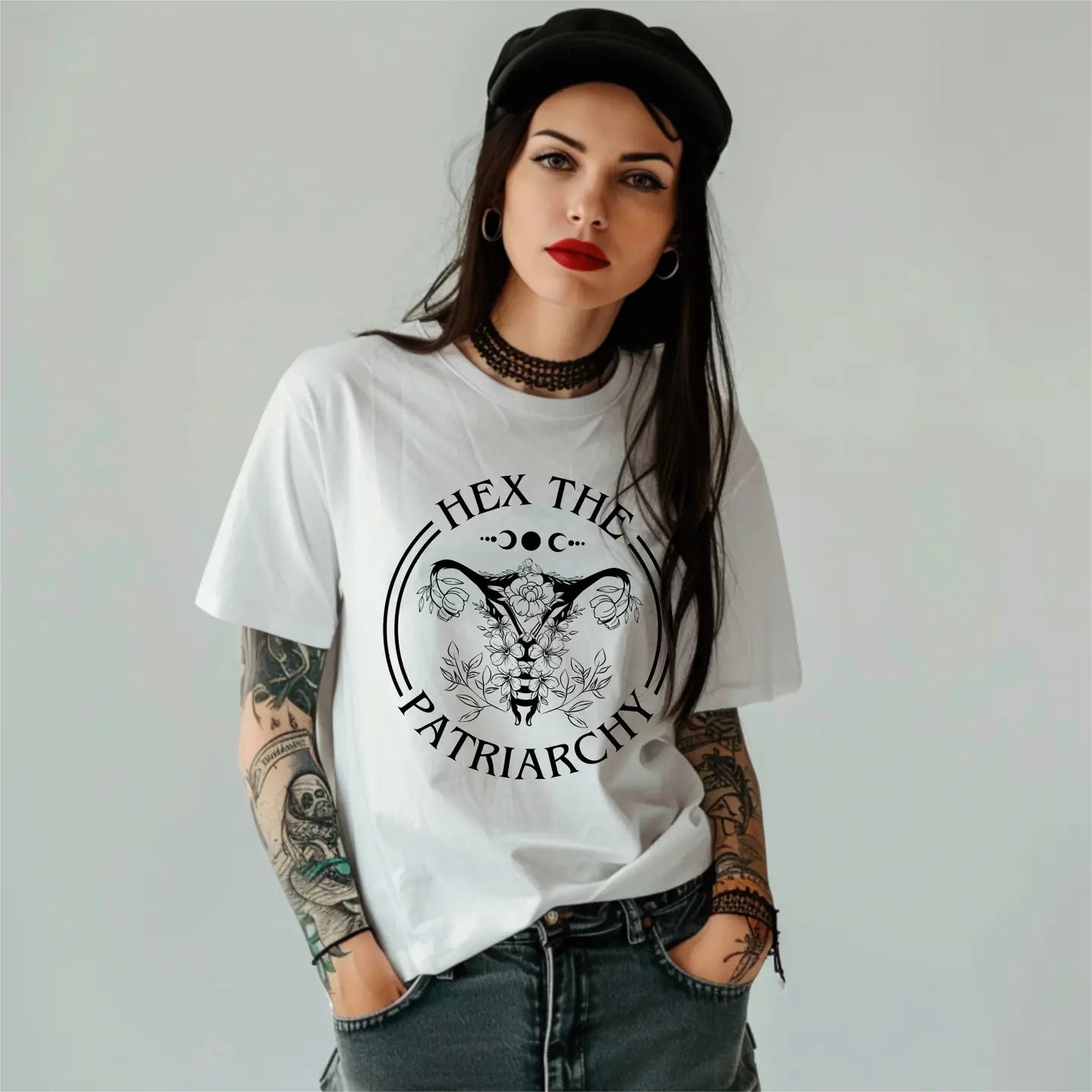 Hex the patriarchy: White, S, G64000