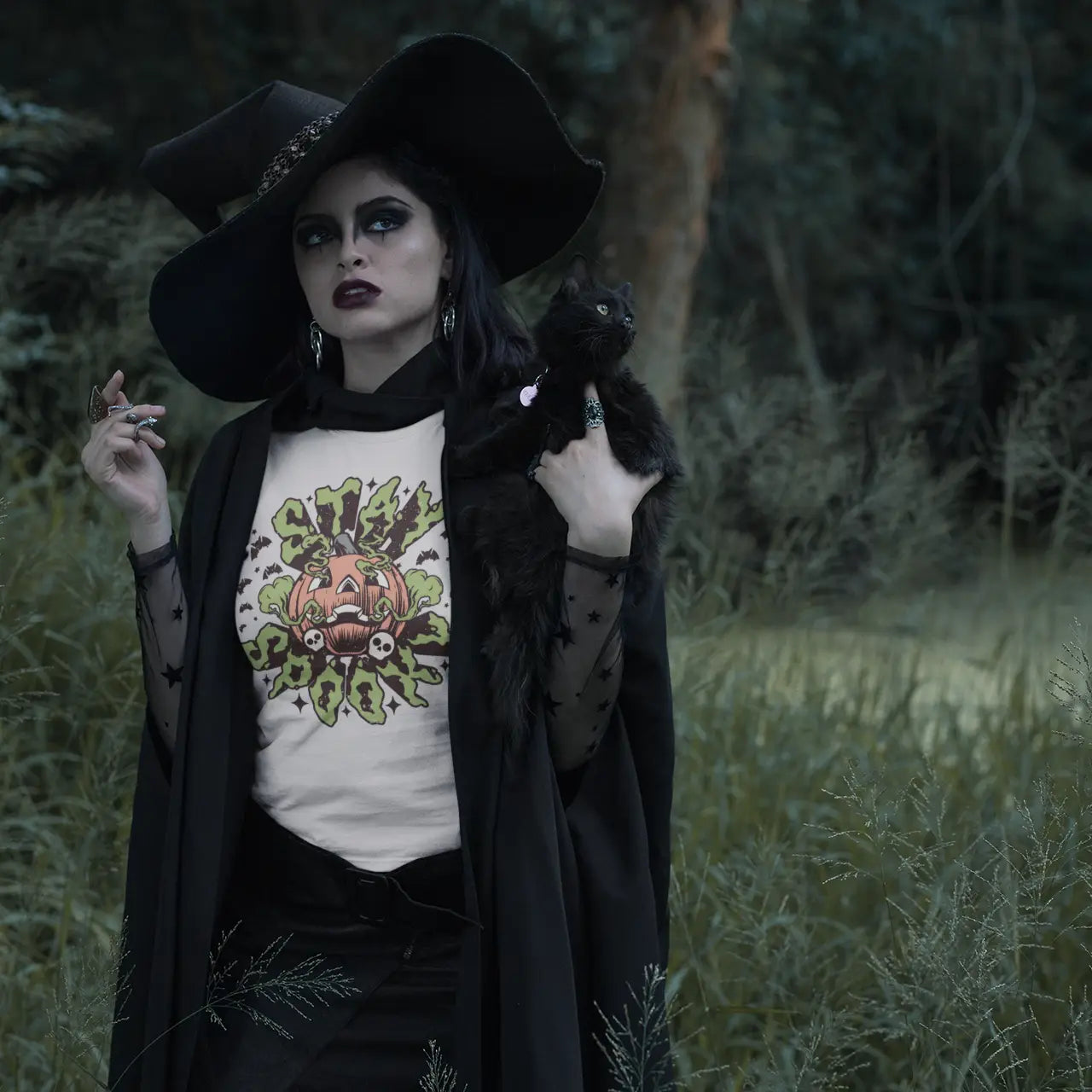 Stay Spooky Pumpkin: Natural, S, Short Sleeve