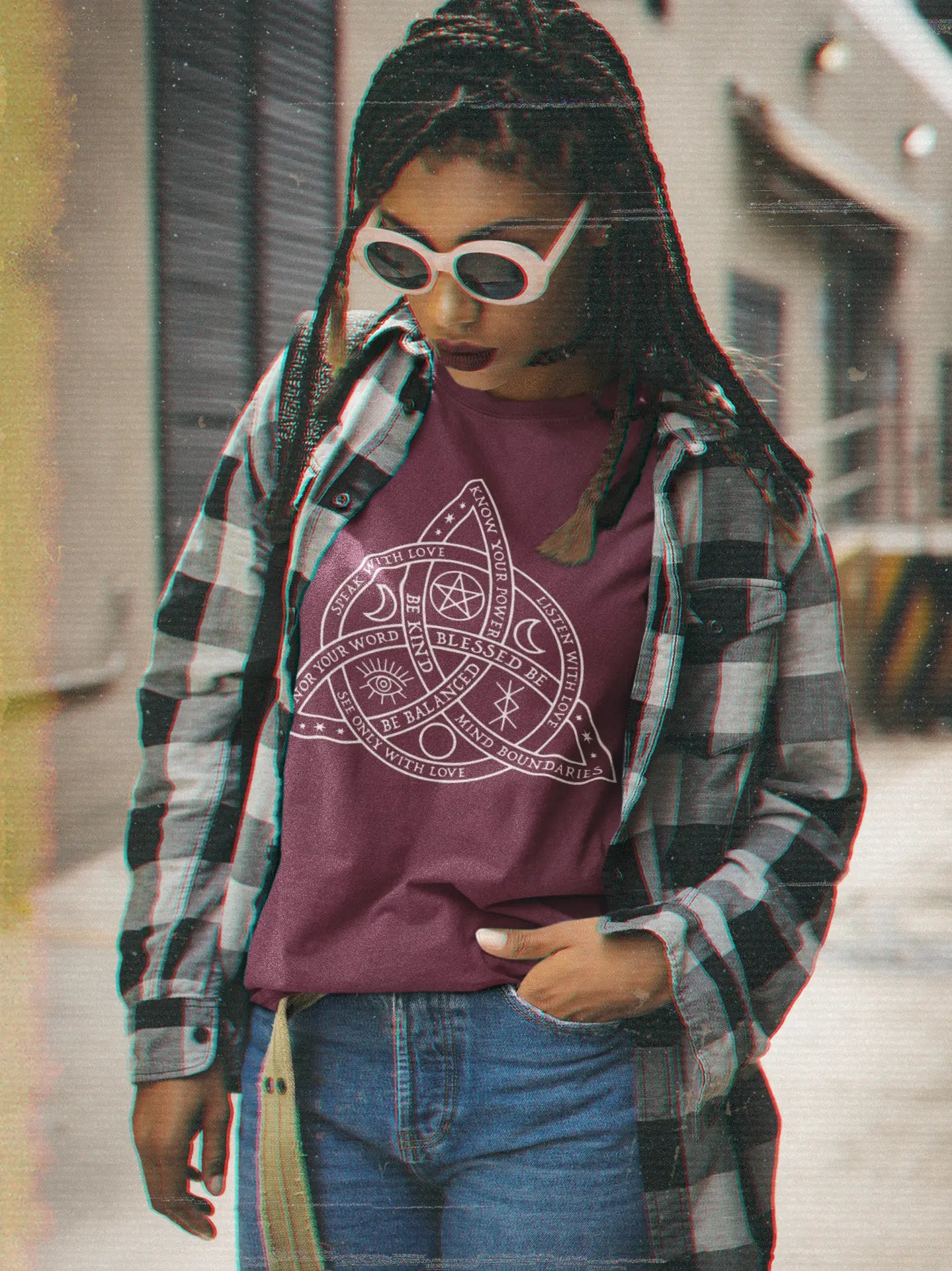 Triquetra: Maroon, Gildan 64000, M