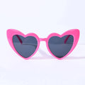 Unique Vintage Hot Pink Heart Sunglasses: One Size