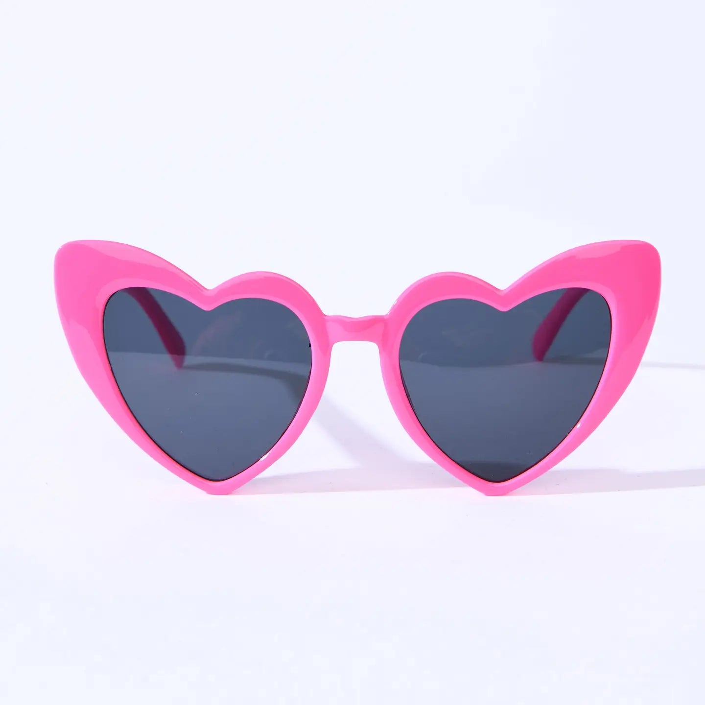 Unique Vintage Hot Pink Heart Sunglasses: One Size