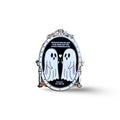 Two Ghosts (3D) Mirror Enamel Pin - Halloween