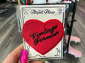 Vintage Forever Heart Iron On Embroidered Patch
