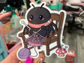 Spider Crochet Knitting Sticker Goth Spooky Halloween: 2.3 x 2.5