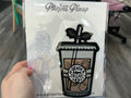 Spooky Death Before Decaf Iced Coffee Embroidered Patch