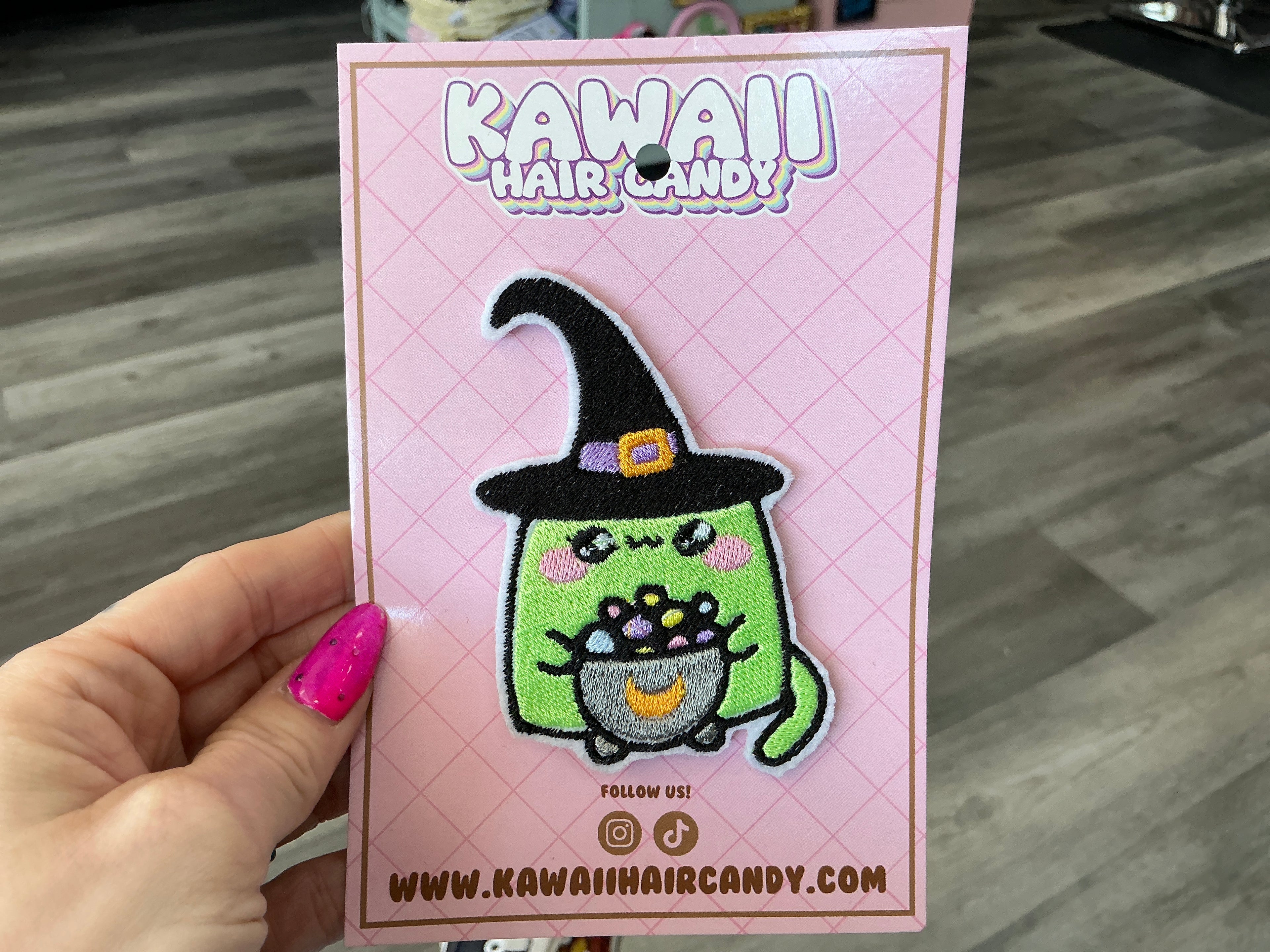 Cute Kawaii Halloween Witch Cat Hair Clip For Women