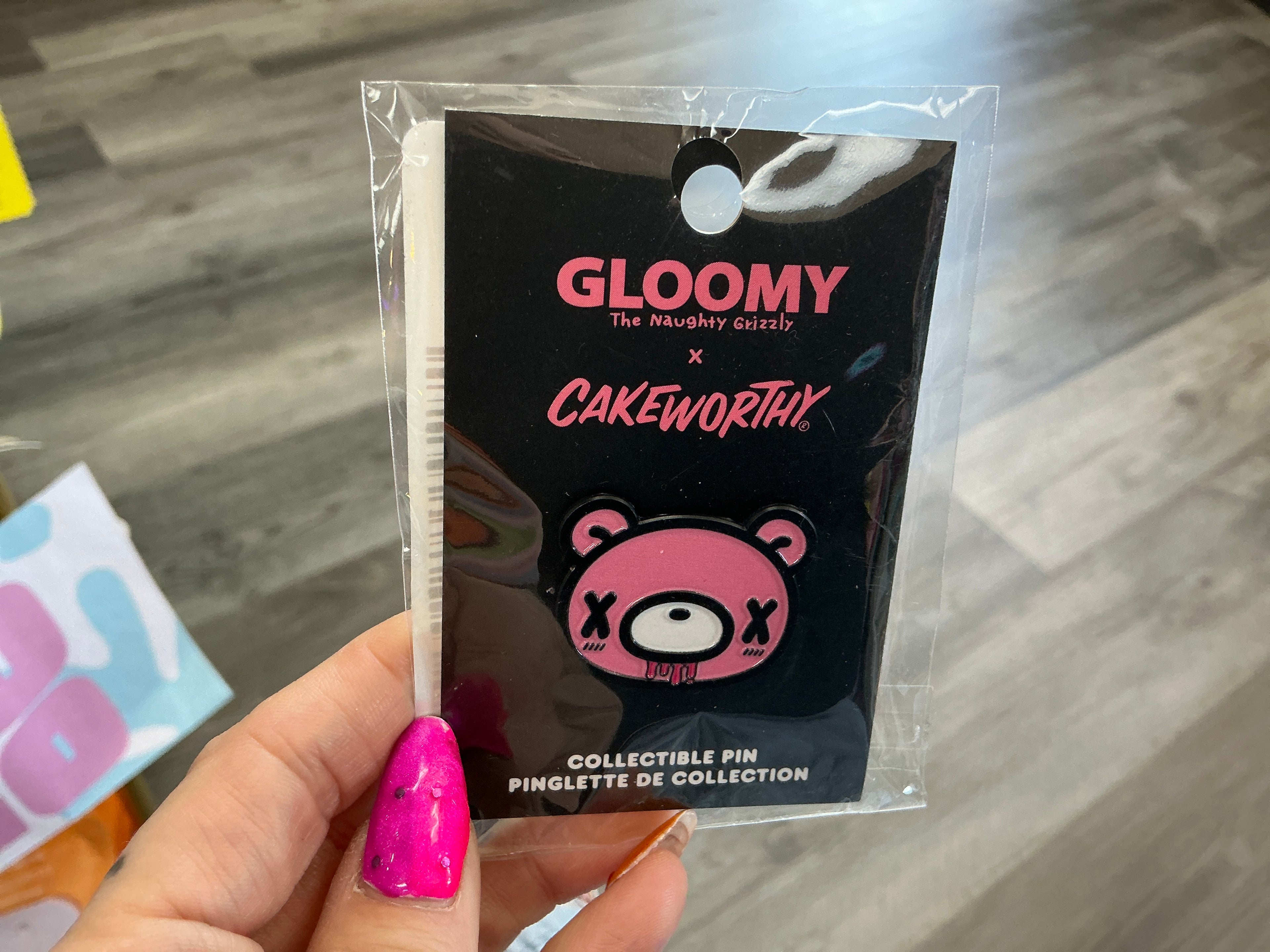Cakeworthy X Gloomy Grizzly Pin