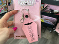 But Did You Die Coffin Keychain Cute Spooky Bag Charm Pink