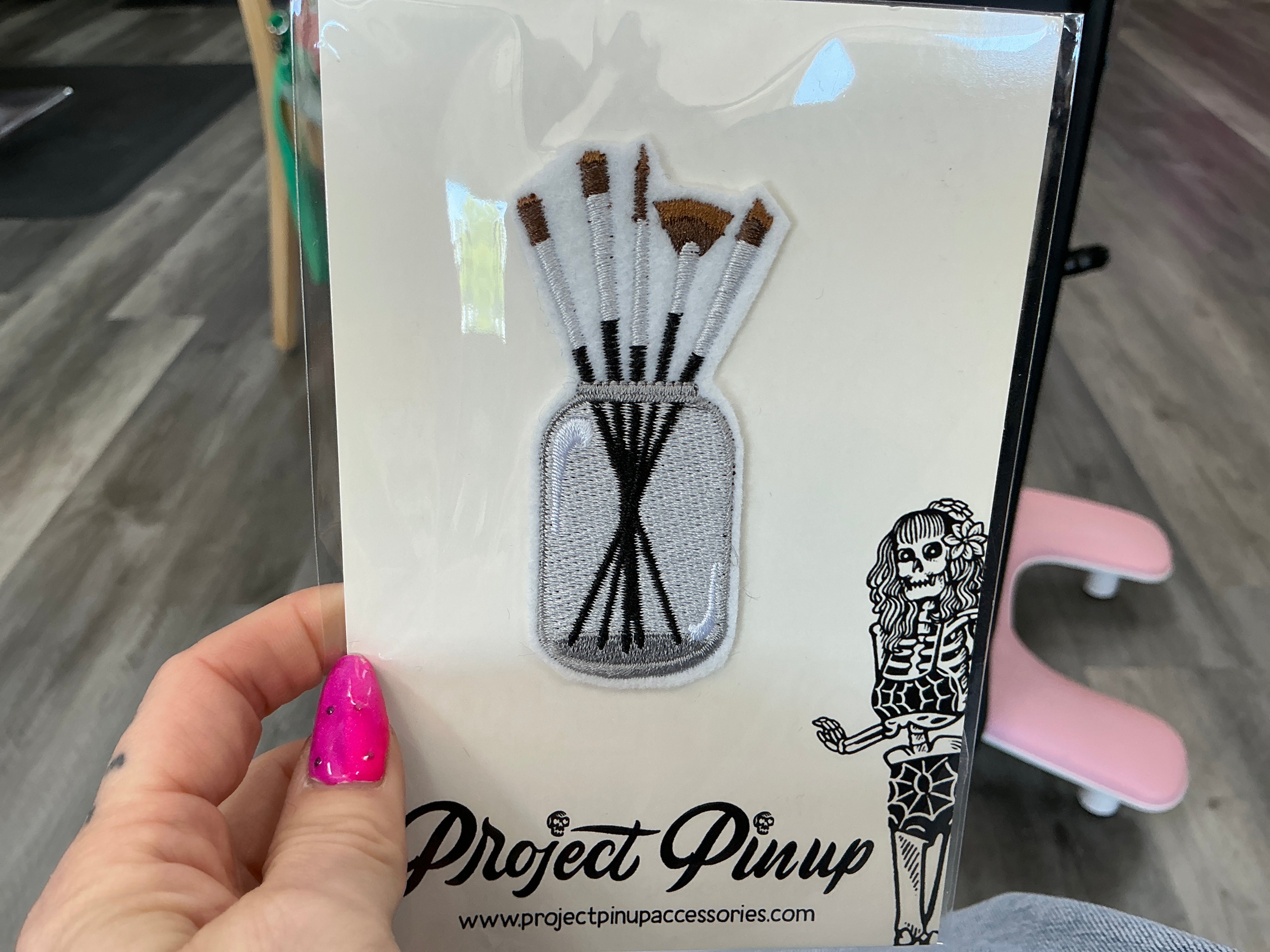 Artist Paint Brush Set Embroidered Iron On Patch