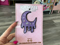 Pastel Goth Lolita Kawaii Dripping Moon Hair Clip