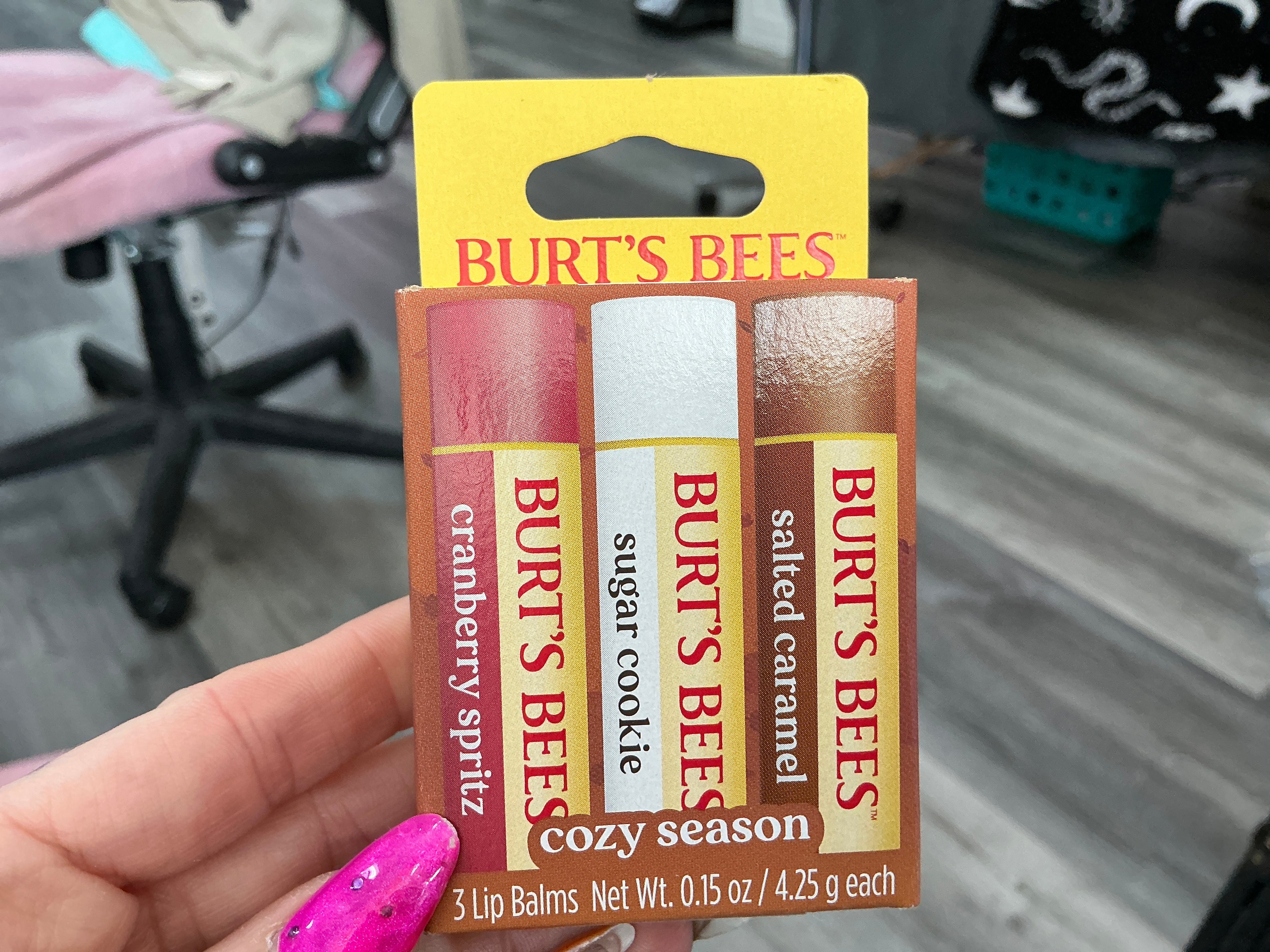 Burt’s Bees Holiday Cozy Season Moisturizing Lip Balm Gift Set, 3 Pack