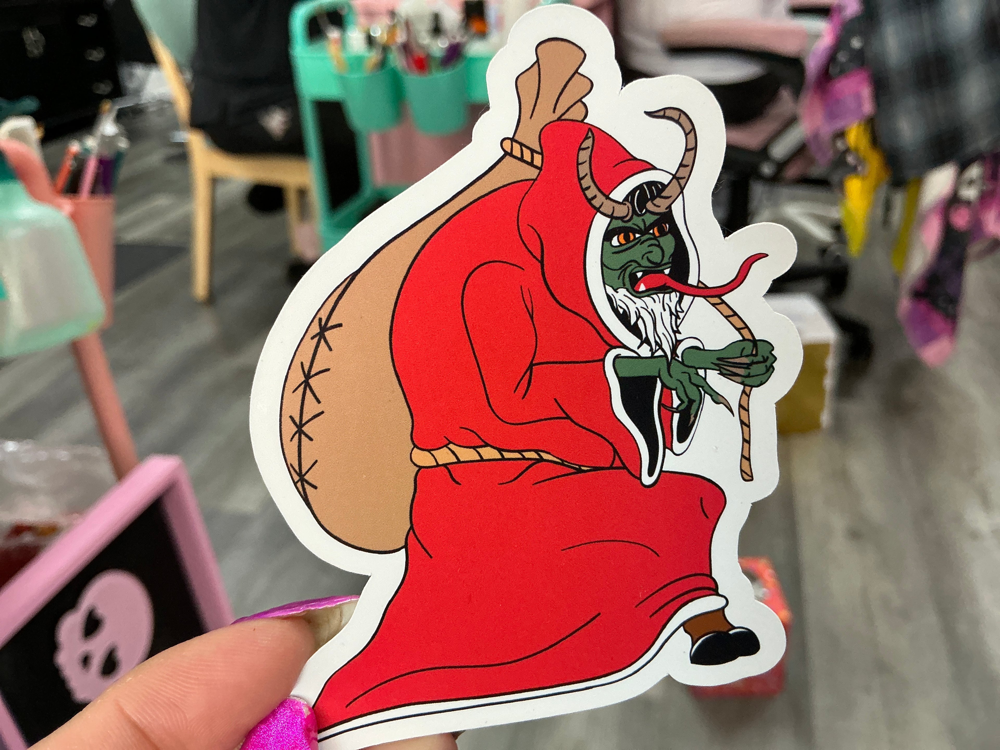 Krampus Vinyl Sticker