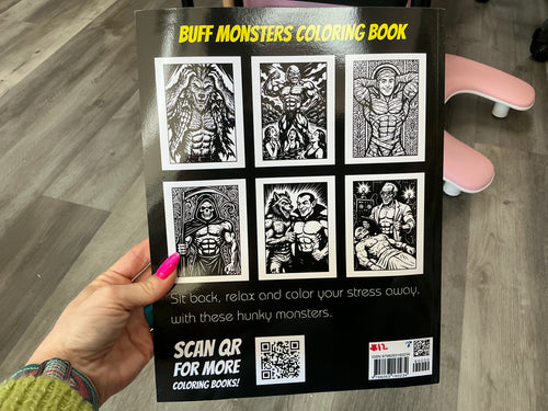 Buff Monsters Coloring Book: Muscular Monsters to Color